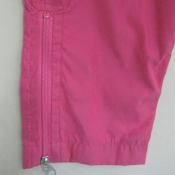 NWT Golf jacket M Pink Half-zip Stretch panels Sleeve zipper Pockets Windbreaker - Picture 5 of 8